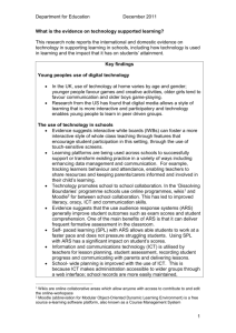 How is technology used to support learning - e