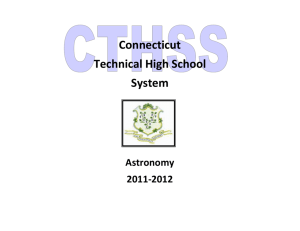 Astronomy - Connecticut Regional Vocational