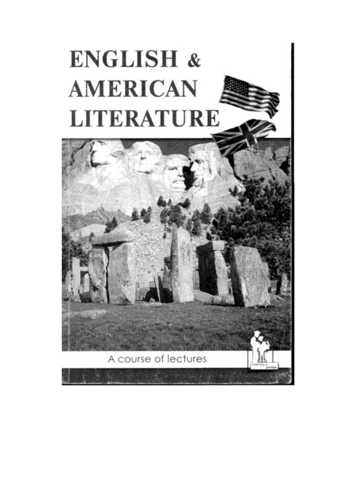 English & American Literature A course of lectures for ... - 