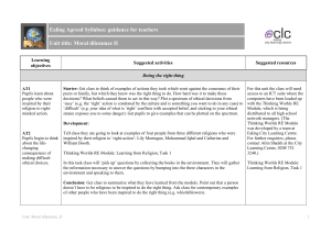 Suggested activities - Ealing Grid for Learning