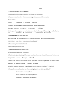 Name CSCOPE Test for English IV (4th six weeks) Instructions