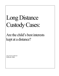 Long Distance Custody Cases