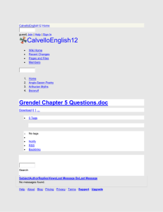 CalvelloEnglish12 - Grendel Chapter 5 Questions.doc