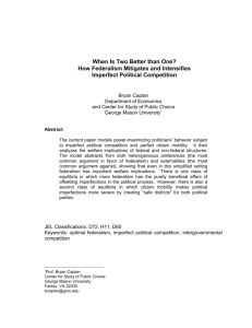 When Is Two Better Than One? How Federalism Mitigates and