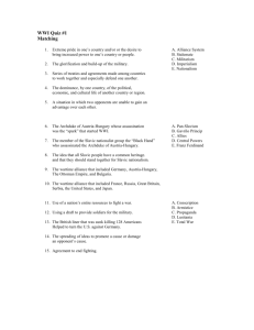 WWI Quiz #1 - Reading Community Schools