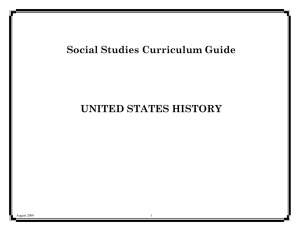 United States History - GCSS - Georgia Council for the Social Studies