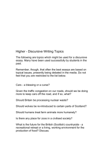 Higher - Discursive Writing Topics