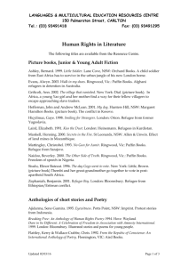 Human Rights in Literature
