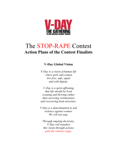 stop-rape contest - V-Day