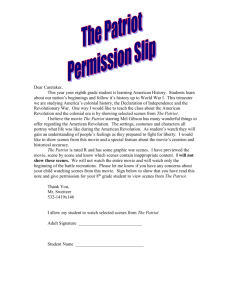 Patriot Permission Slip