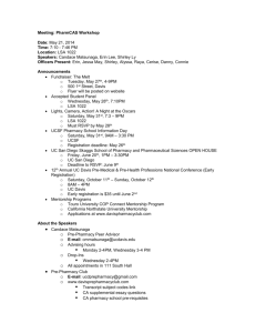 Meeting: PharmCAS Workshop - Pre