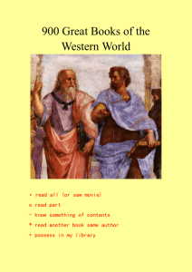 900 Great Books of the Western World