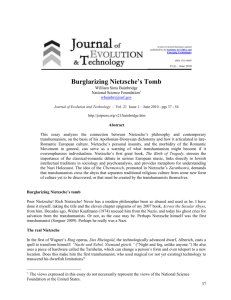 Burglarizing Nietzsche`s Tomb - Journal of Evolution and Technology