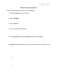 Beowulf Study Questions