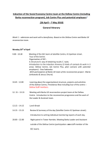 Barka SEC Team Two Week Induction Itinerary