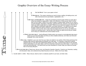 Graphic Representation of the Essay-Writing Process