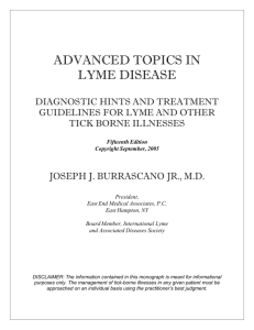 Diagnostic Hints and Treatment Guidelines for Lyme and