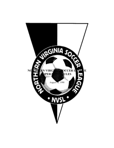 NORTHERN VIRGINIA SOCCER LEAGUE