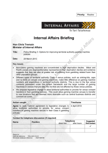 Briefing paper template - Department of Internal Affairs
