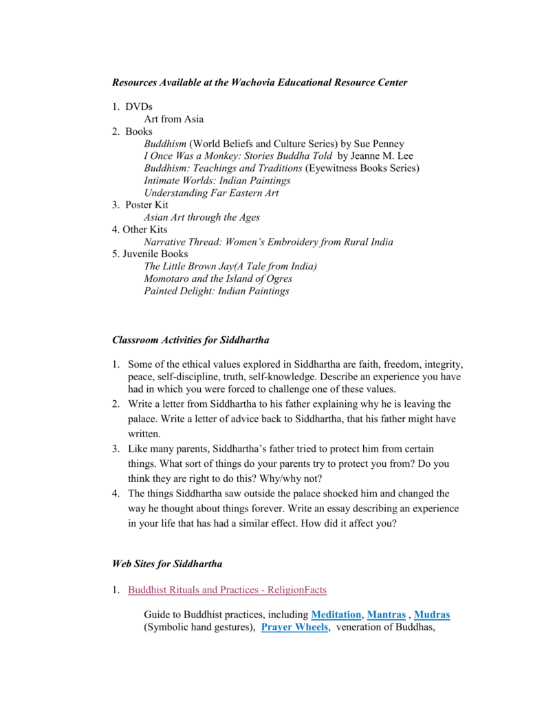 Реферат: Siddhartha And Buddhism Essay Research Paper Siddhartha