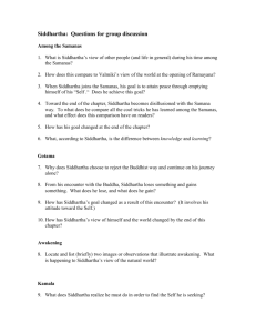Siddhartha: Questions for group discussion
