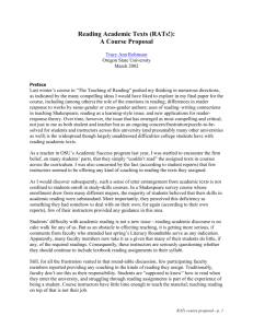 A Course Proposal - Oregon State University