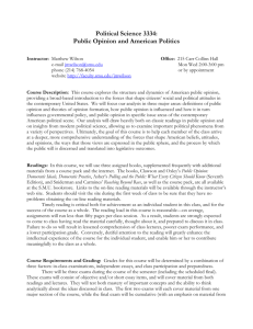 Public Opinion Syllabus (PLSC 3334)