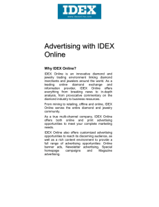 IDEX - International Diamond Exchange – is the leading online