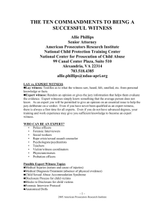 the ten commandments to being a successful witness