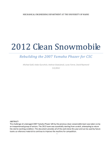 2012 Clean Snowmobile
