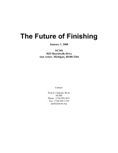 The Future of Finishing - National Metal Finishing Resource Center