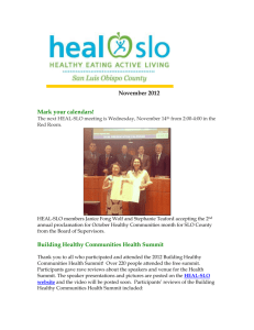 November 2012 - HEAL-SLO