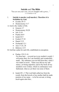 Suicide - CrownRidge Ministries