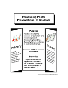 ASTRONOMY 001: POSTER PROJECT GUIDELINES