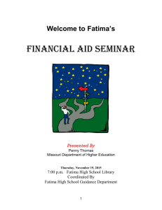 Financial Aid Seminar Booklet 2015-2016