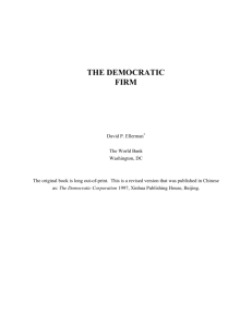 The Democratic Firm