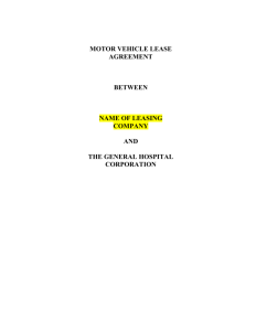 Vehicle Lease Template