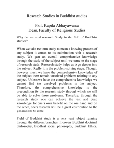 Prof kapila-Methodology in Buddhist Research Studies.doc