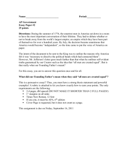 Essay Of Newspaper Founding Brothers Study Questions Essay Paperdoc Reflective Essay Sample Paper also Learn English Essay Writing Founding Brothers One Questions Your Essay Is Worth A Full Points Synthesis Essay Topics