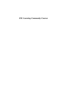 ESL Learning Communities - LaGuardia Community College