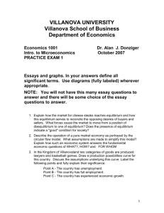 Practice Exam 1 - Villanova University