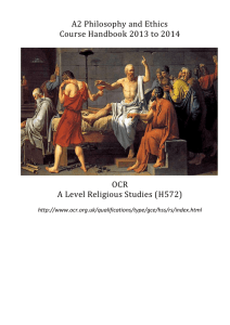 OCR A Level Religious Studies (H572)