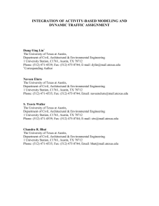 integration of activity-based modeling and