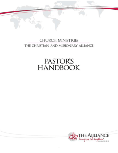 Pastor`s Handbook - The Christian and Missionary Alliance