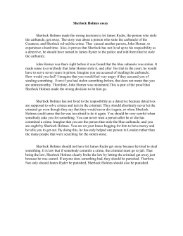 Sherlock Holmes Activity A Fill In Sherlock Holmess Identity Sherlock Holmes Essay Asfm Tech Integration