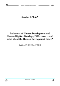 Indicators of human development and human rights