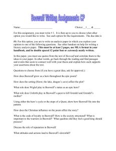Beowulf Writing Assignment CP.doc