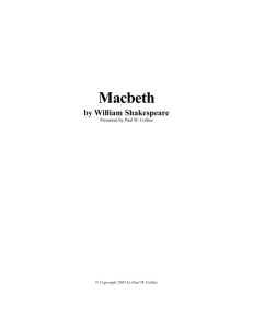 Macbeth - Shakespeare Right Now!