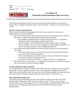 English Essay On Terrorism Jim Crow Essay Faqs Yellow Wallpaper Essays also Essay On English Teacher Portfolio New Jim Crow Sample Argumentative Essay High School
