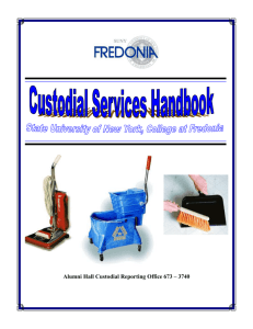 Custodial Employee Handbook